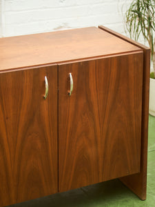 Walnut Vintage 4 Door Credenza
