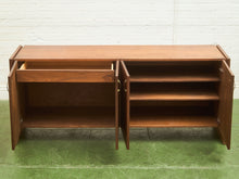 Load image into Gallery viewer, Walnut Vintage 4 Door Credenza
