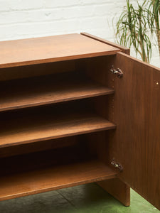 Walnut Vintage 4 Door Credenza