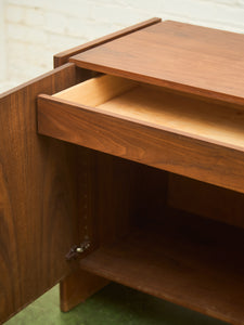 Walnut Vintage 4 Door Credenza