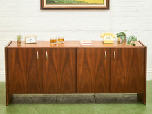 Load image into Gallery viewer, Walnut Vintage 4 Door Credenza
