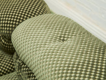 Load image into Gallery viewer, 3 pieces 70’s style Lounge with Ottoman in Olive Green Checker
