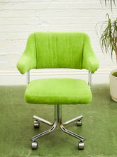 Load image into Gallery viewer, Candy Apple Green Vintage 1970’s Chrome Chairs
