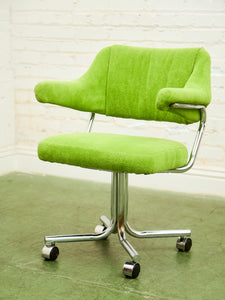 Candy Apple Green Vintage 1970’s Chrome Chairs