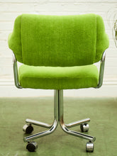 Load image into Gallery viewer, Candy Apple Green Vintage 1970’s Chrome Chairs
