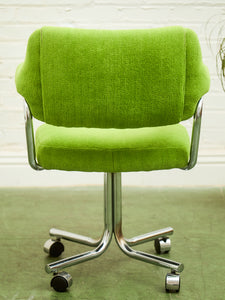 Candy Apple Green Vintage 1970’s Chrome Chairs
