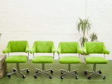 Load image into Gallery viewer, Candy Apple Green Vintage 1970’s Chrome Chairs
