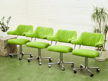 Load image into Gallery viewer, Candy Apple Green Vintage 1970’s Chrome Chairs
