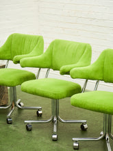 Load image into Gallery viewer, Candy Apple Green Vintage 1970’s Chrome Chairs
