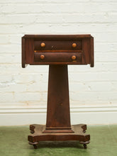 Load image into Gallery viewer, Antique Regency Period Mahogany Sewing Table With Lift Top

