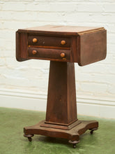 Load image into Gallery viewer, Antique Regency Period Mahogany Sewing Table With Lift Top
