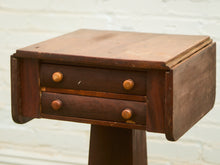 Load image into Gallery viewer, Antique Regency Period Mahogany Sewing Table With Lift Top
