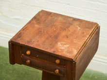 Load image into Gallery viewer, Antique Regency Period Mahogany Sewing Table With Lift Top

