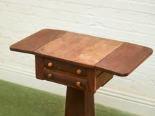 Load image into Gallery viewer, Antique Regency Period Mahogany Sewing Table With Lift Top
