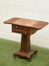 Load image into Gallery viewer, Antique Regency Period Mahogany Sewing Table With Lift Top
