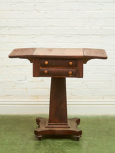 Load image into Gallery viewer, Antique Regency Period Mahogany Sewing Table With Lift Top
