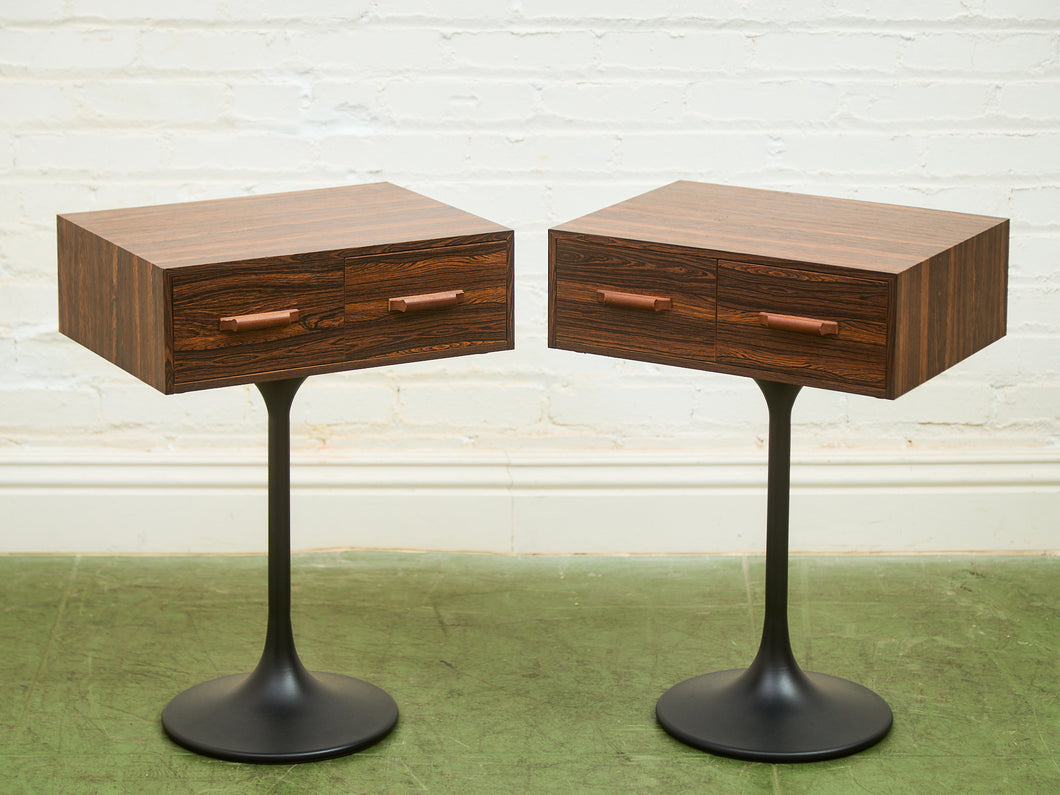 Rosewood Atomic Nightstand