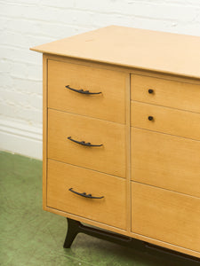 Blonde 9 Drawer Unique Hardware Dresser
