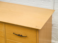 Load image into Gallery viewer, Blonde 9 Drawer Unique Hardware Dresser
