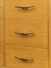 Load image into Gallery viewer, Blonde 9 Drawer Unique Hardware Dresser

