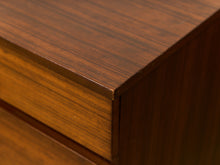 Load image into Gallery viewer, Danish Style Walnut Vintage Dresser with Sculpted Pulls
