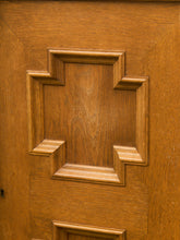 Load image into Gallery viewer, Brutalist Oak 1970’s Cosmic Revival Cabinet
