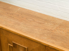 Load image into Gallery viewer, Brutalist Oak 1970’s Cosmic Revival Cabinet
