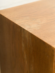 Brutalist Oak 1970’s Cosmic Revival Cabinet