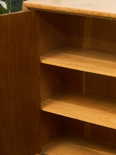 Load image into Gallery viewer, Brutalist Oak 1970’s Cosmic Revival Cabinet
