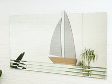 Load image into Gallery viewer, Post Modern Sailboat Mirror
