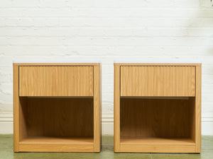 White Top Blonde Nightstands