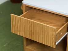 Load image into Gallery viewer, White Top Blonde Nightstands
