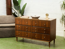 Load image into Gallery viewer, 6 Drawer Formica Top La Period Co Dresser
