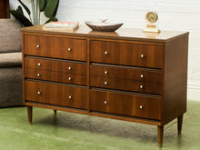 Load image into Gallery viewer, 6 Drawer Formica Top La Period Co Dresser
