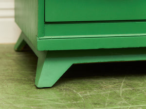 Kelly Green Vintage Highboy Gold Hardware