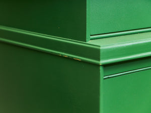 Kelly Green Vintage Highboy Gold Hardware