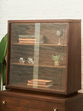 Load image into Gallery viewer, Mid-Century Modern Hutch Cabinet in Walnut
