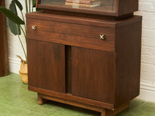 Load image into Gallery viewer, Mid-Century Modern Hutch Cabinet in Walnut
