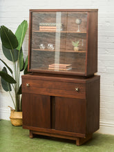 Load image into Gallery viewer, Mid-Century Modern Hutch Cabinet in Walnut

