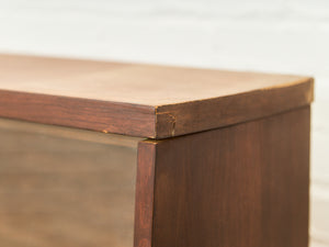 Mid-Century Modern Hutch Cabinet in Walnut