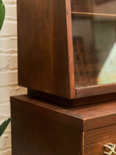 Load image into Gallery viewer, Mid-Century Modern Hutch Cabinet in Walnut
