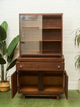 Load image into Gallery viewer, Mid-Century Modern Hutch Cabinet in Walnut
