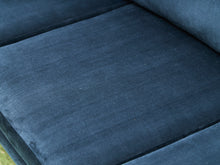 Load image into Gallery viewer, Navy Blue Sofa with Sculpted Legs
