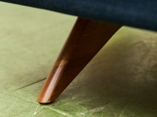 Load image into Gallery viewer, Navy Blue Sofa with Sculpted Legs
