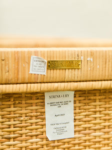 Serena and Lily Balboa Rattan Bookshelf