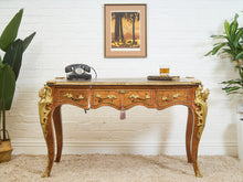 Load image into Gallery viewer, 19th Century Antique Louis XV Style Bureau Plat Writing Table Bronze
