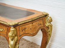 Load image into Gallery viewer, 19th Century Antique Louis XV Style Bureau Plat Writing Table Bronze
