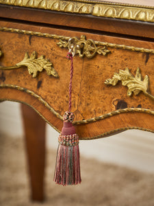 19th Century Antique Louis XV Style Bureau Plat Writing Table Bronze