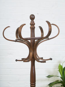 Antique Bent Wood Coat Rack