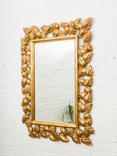 Load image into Gallery viewer, Gilded Leaf Resin Frame Mirror with Classical Flourish
